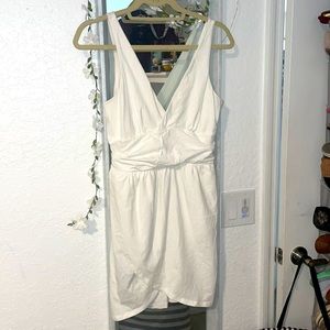 In Style for Summer Bright Colgate White! VS “bra top” all white tulip hem